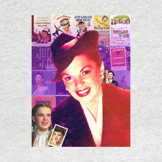 Judy Garland Collage Portrait by Dez53